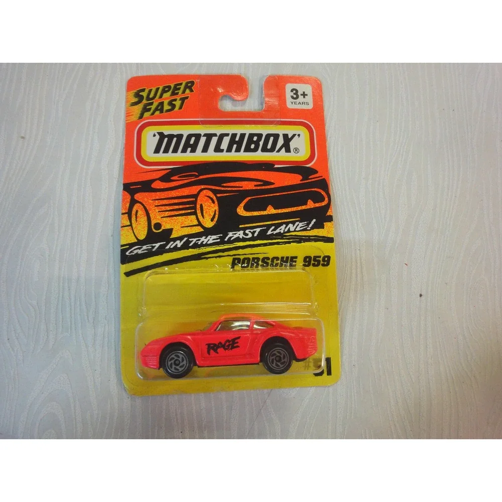 Matchbox cars #51 Porsche 959 Rage 1994 new old stock cool colors‎ & design